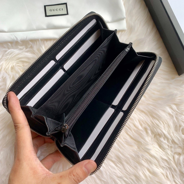 G*u*i bee print gg zip around wallet