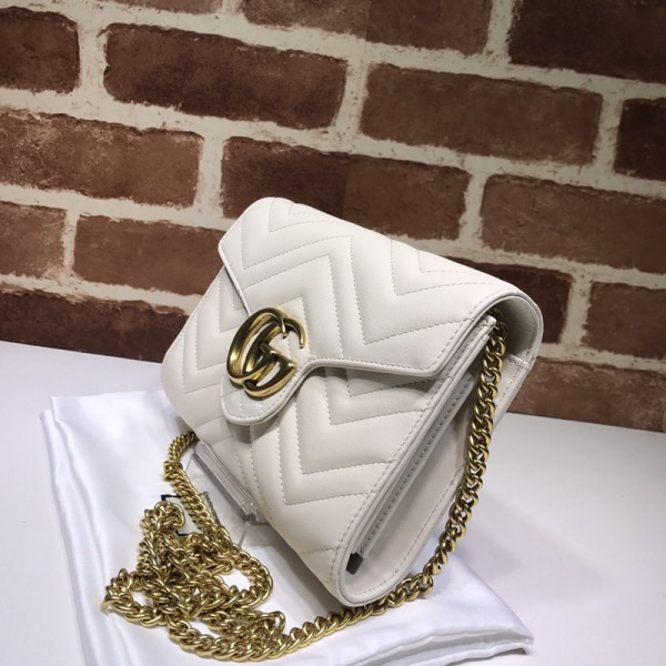 G*u*i gg marmont chain wallet
