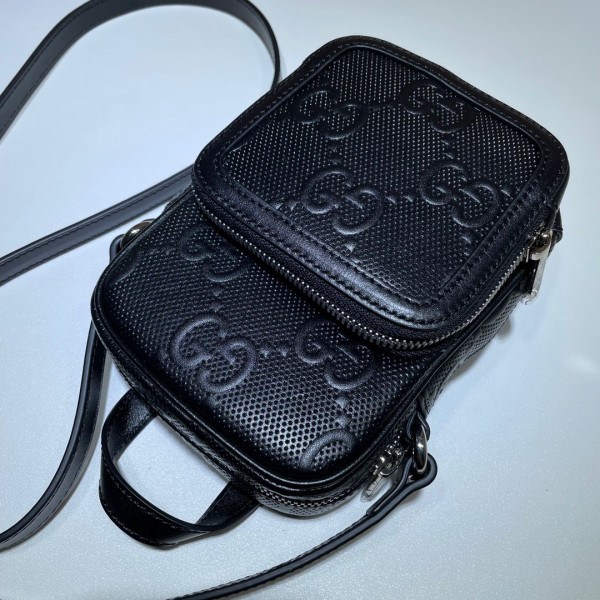 G*u*i gg embossed mini bag