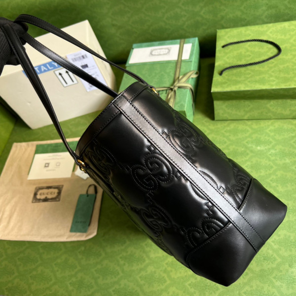 G*u*i gg matelassé leather medium tote