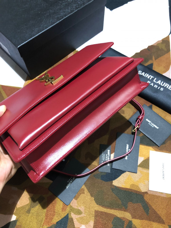 Y*L medium sunset satchel in smooth leather