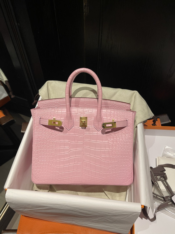 H**mes birkin 25cm crocodile leather